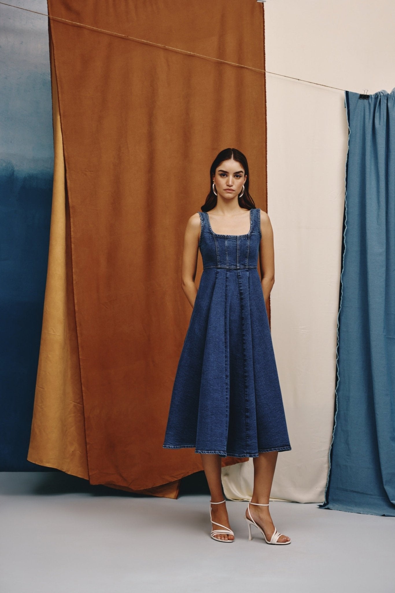 Mode Denim Bustier Dress – quietBold Mode Denim Bustier Dress – quietBold