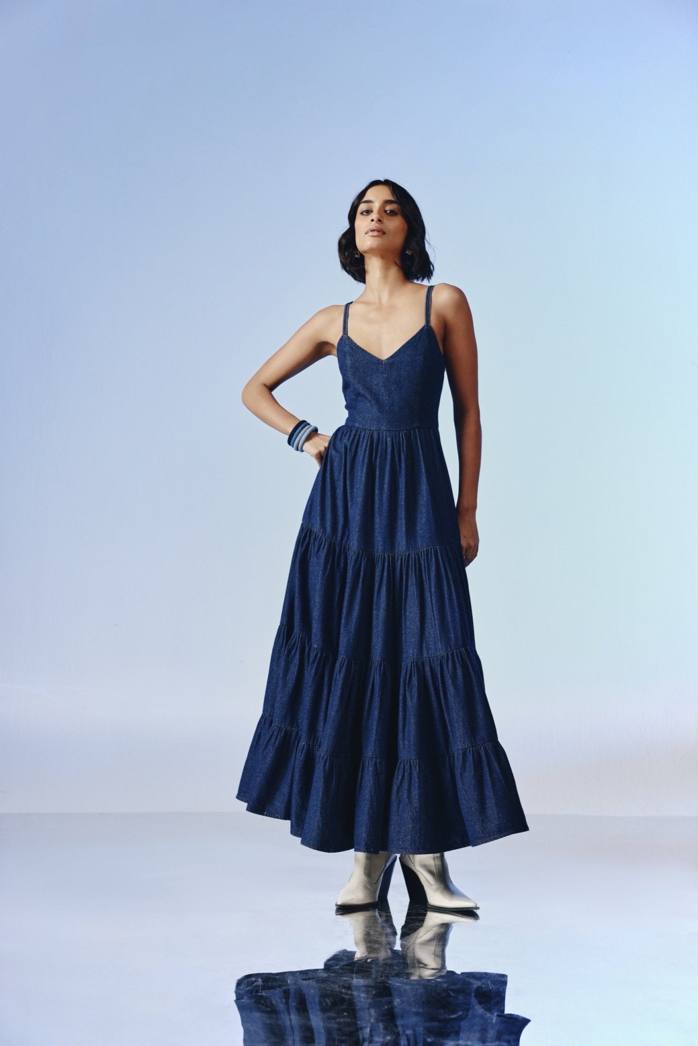 Seraphina Denim Maxi Dress quietBold Seraphina Denim Maxi Dress quietBold