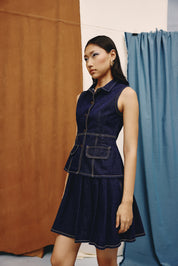 Aspen Tailored Denim Top