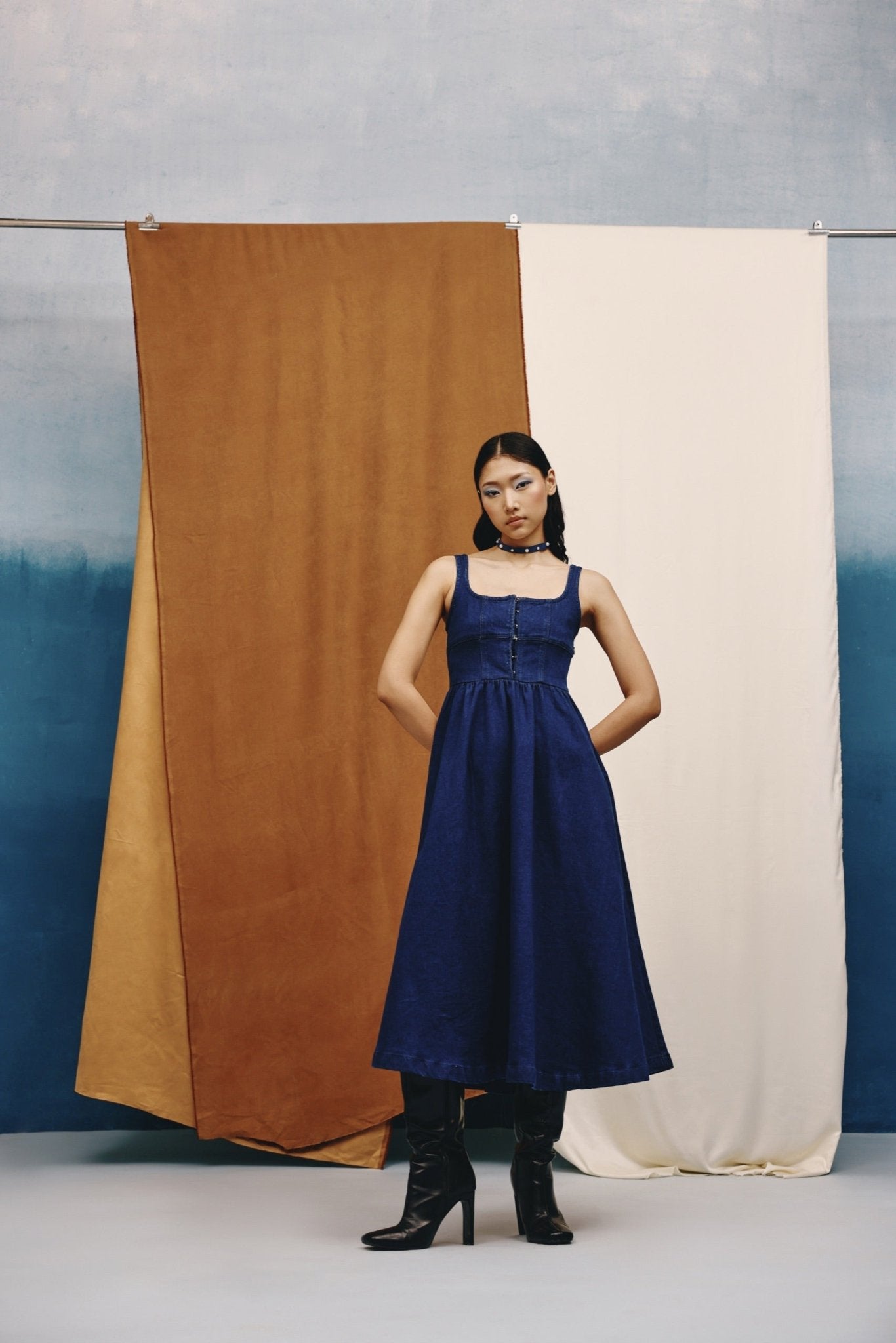 Blue Romance Midi Dress - quietBold