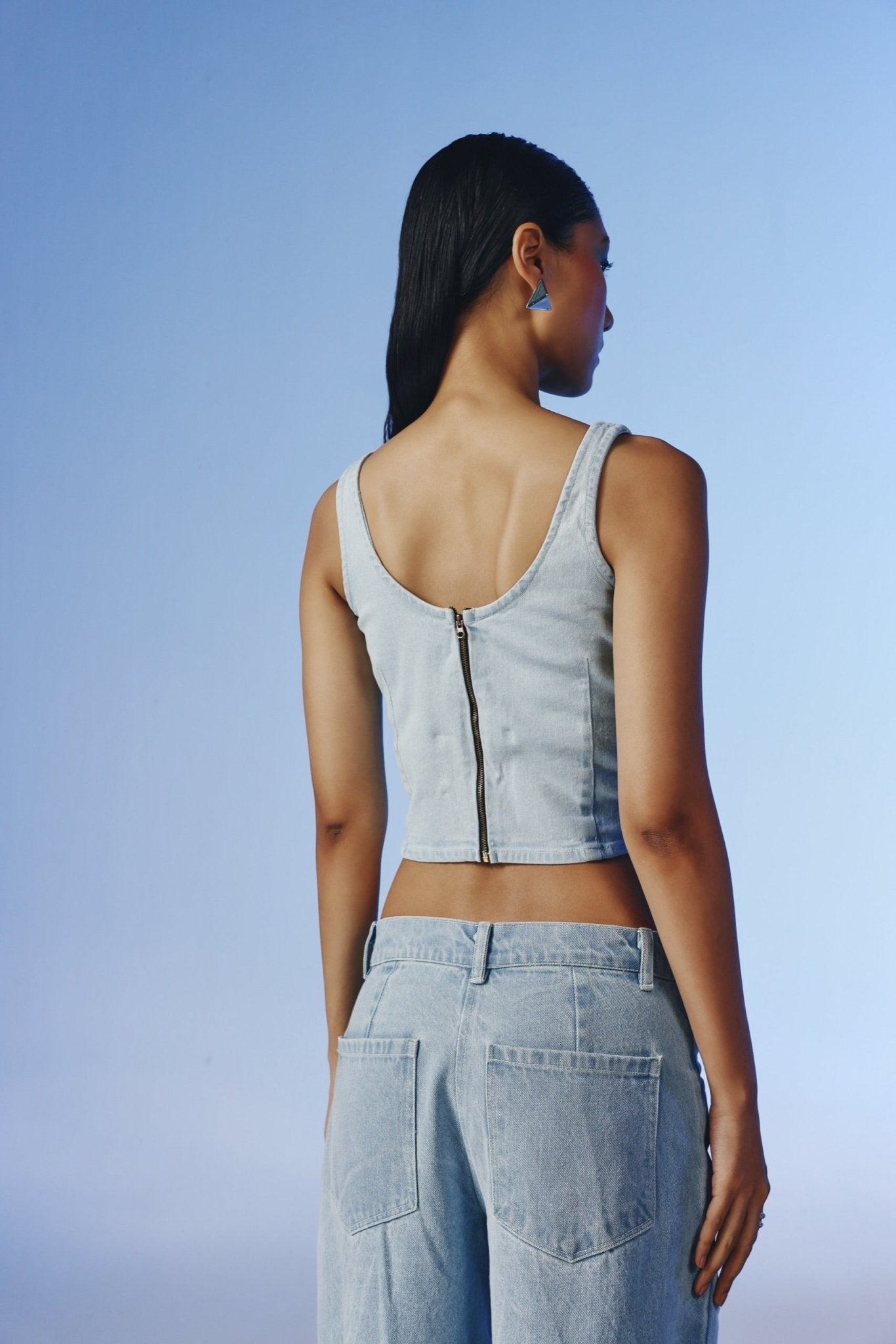 Bolt Studded Denim Jacket - quietBold
