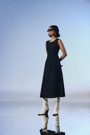Contour Denim Midi Dress - quietBold