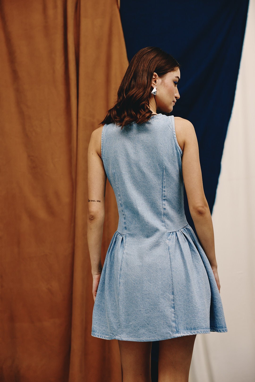 Daylight Drift Denim Mini Dress - quietBold