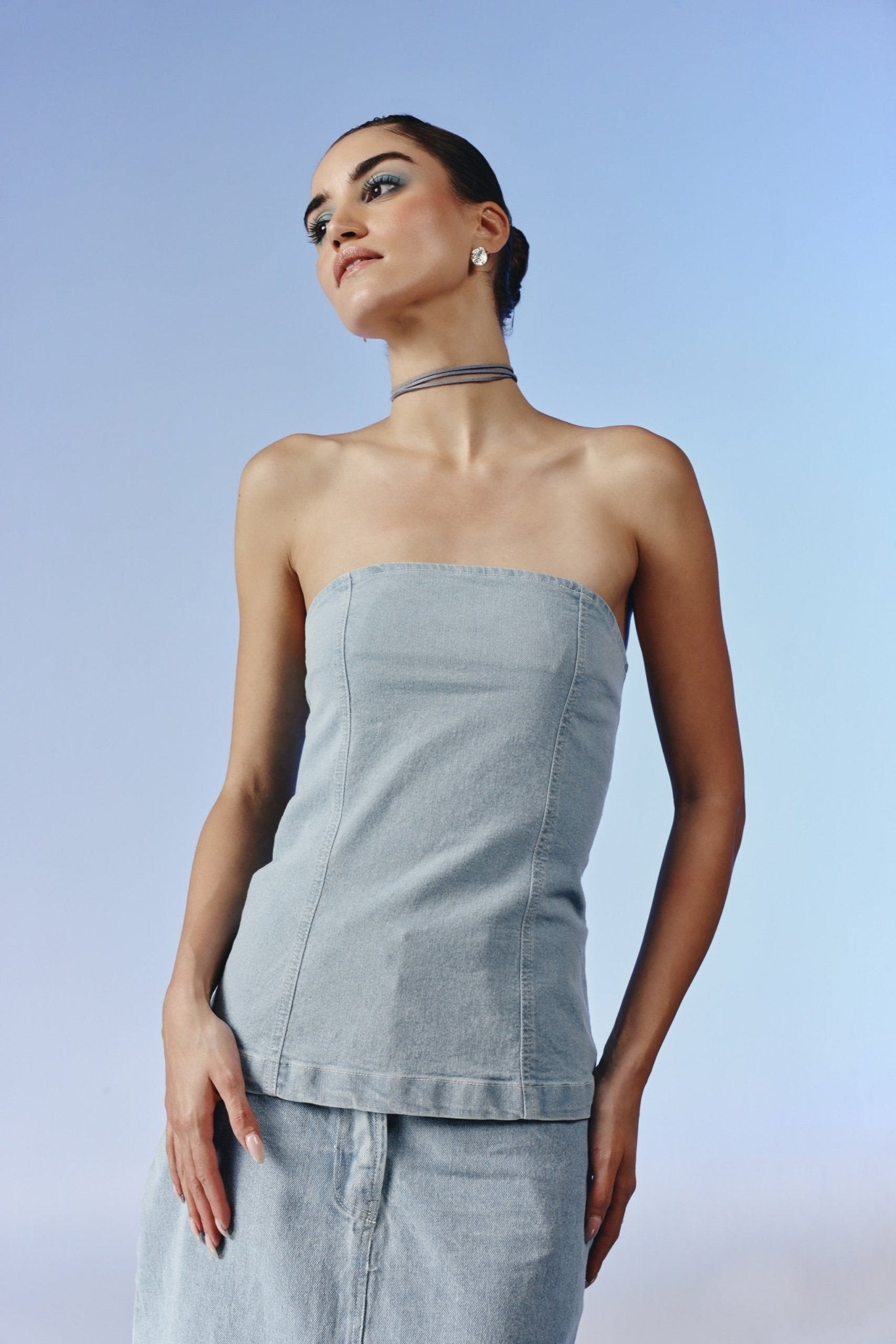 Drift Denim Midi Skirt - quietBold