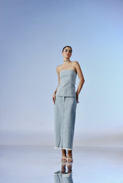 Drift Denim Midi Skirt - quietBold