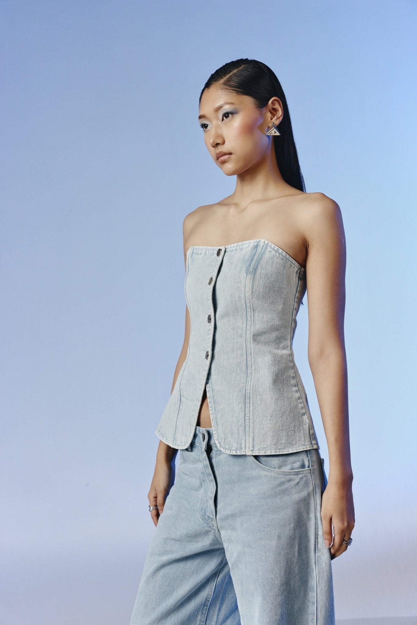 Halo Strapless Top - quietBold