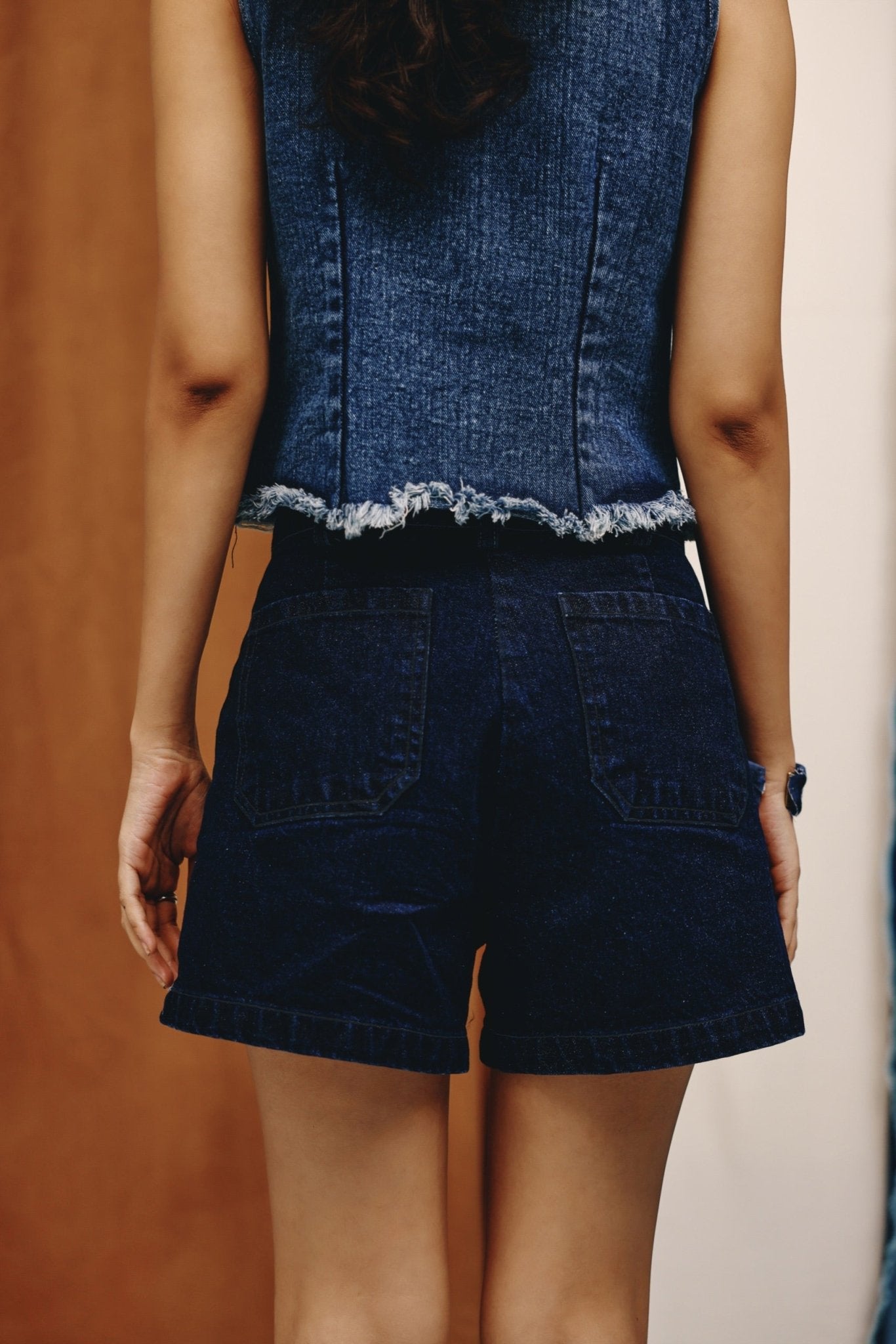 High - Rise Classic Denim Shorts - quietBold