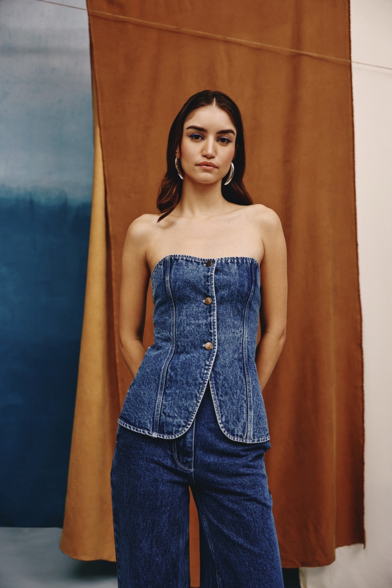 Icon Denim Bustier - quietBold