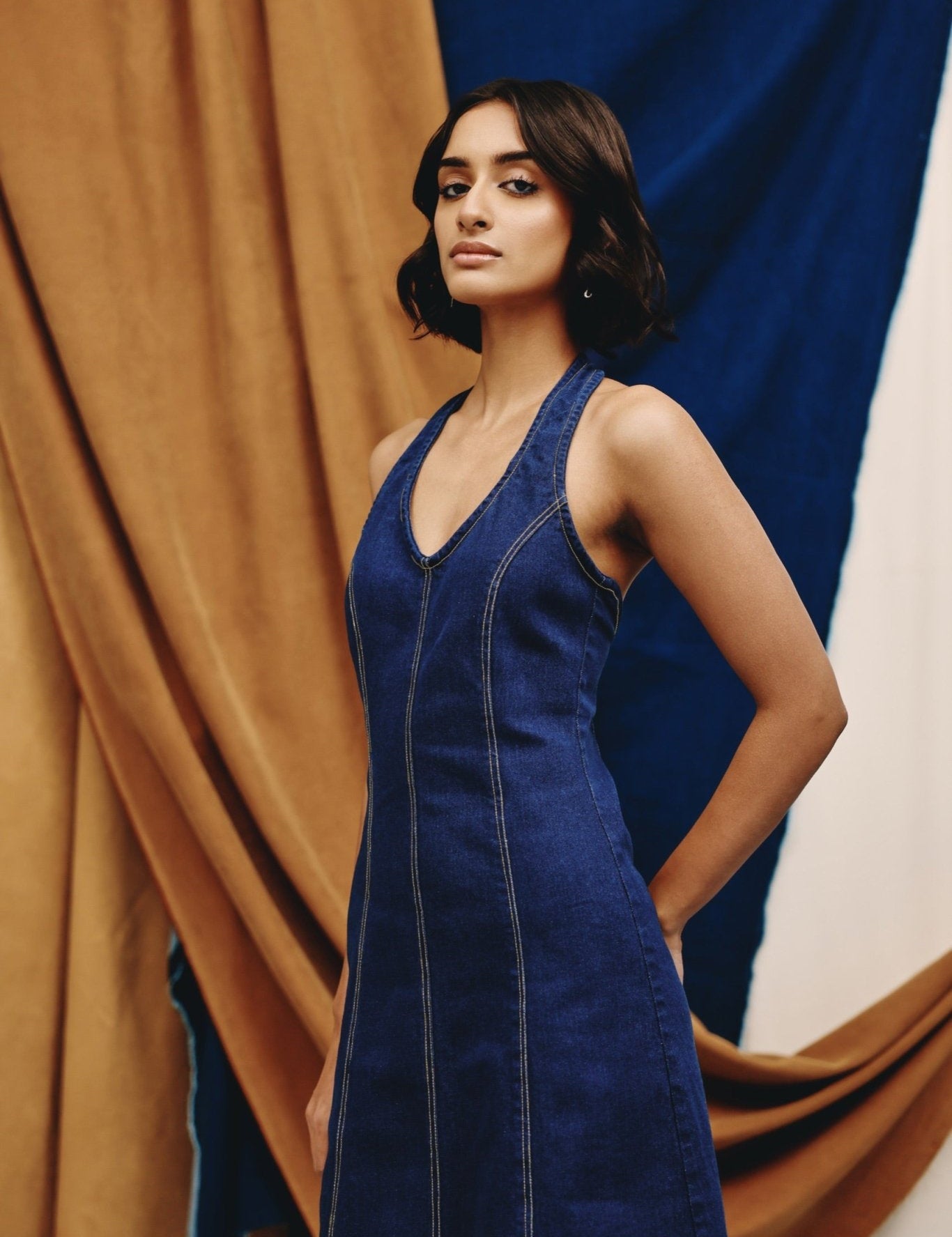 Indigo Muse Midi Dress - quietBold