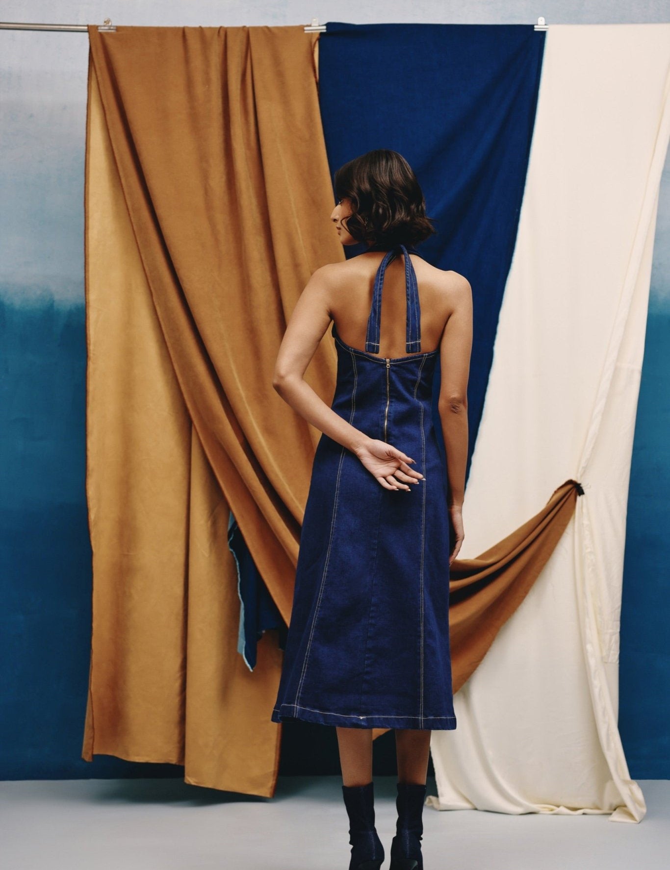 Indigo Muse Midi Dress - quietBold