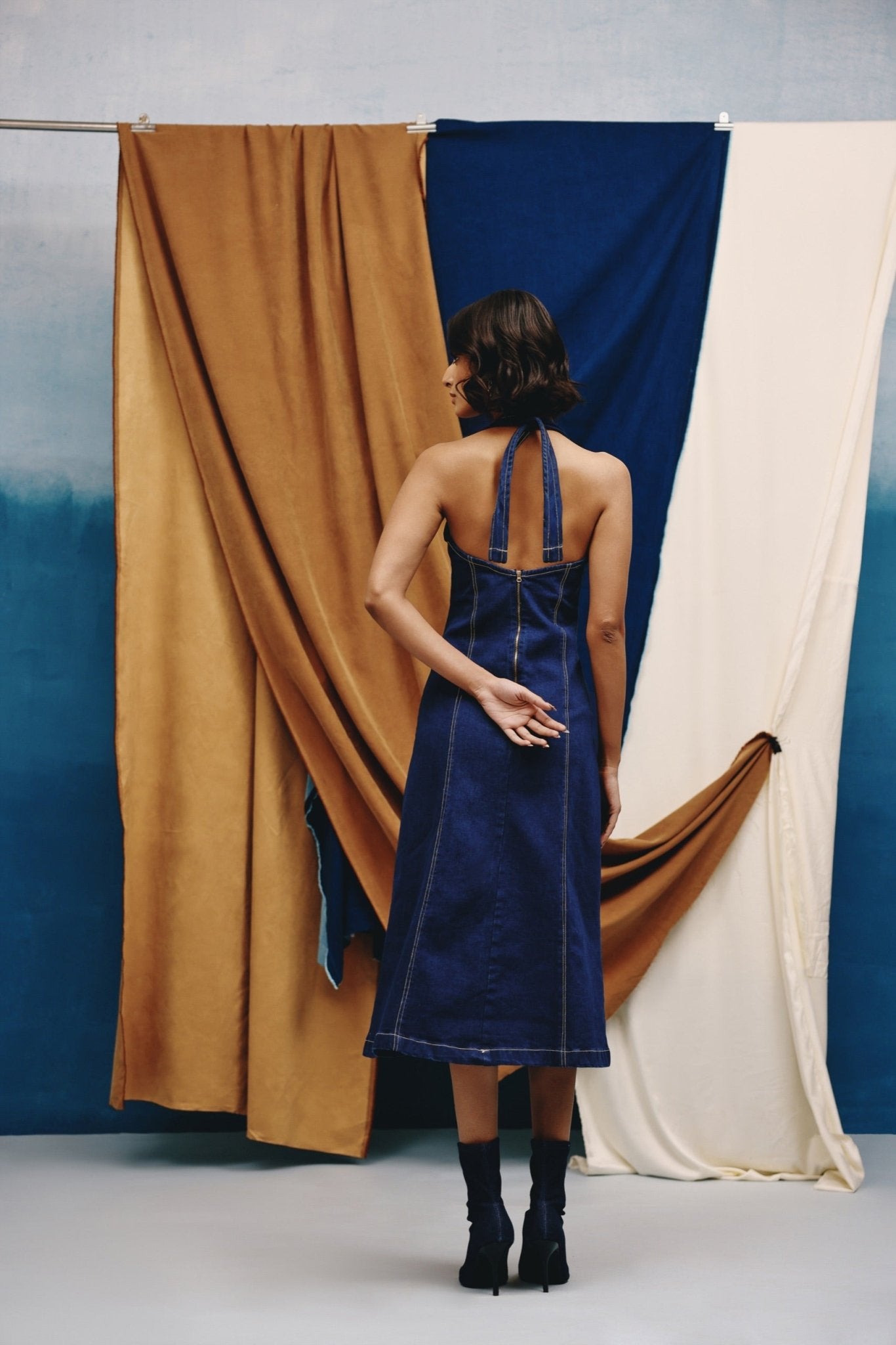 Indigo Muse Midi Dress - quietBold