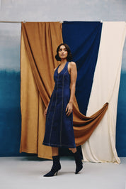 Indigo Muse Midi Dress - quietBold