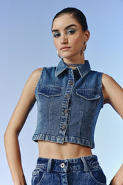 Linea Denim Top - quietBold