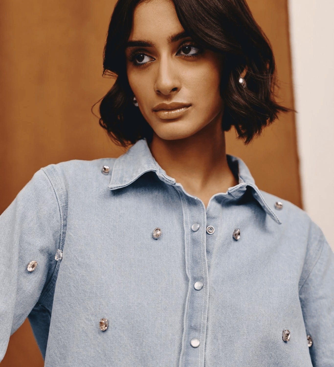 Lumen Studded Denim Shirt