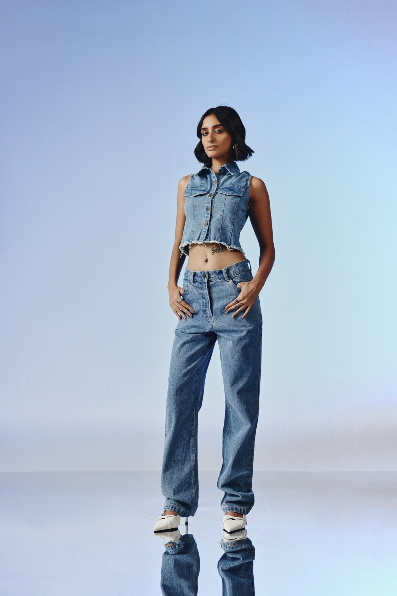 Modeline Denim Top - quietBold