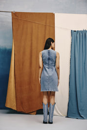 Montana Panelled Denim Dress - quietBold