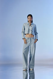 Prime Cropped Denim Jacket - quietBold