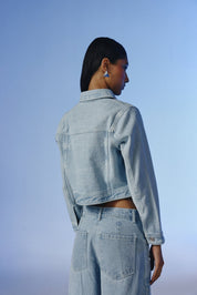 Prime Cropped Denim Jacket - quietBold