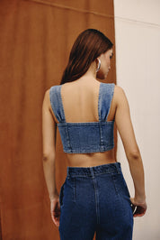 Sable Denim Bustier - quietBold