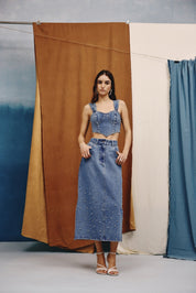 Sable Denim Bustier - quietBold