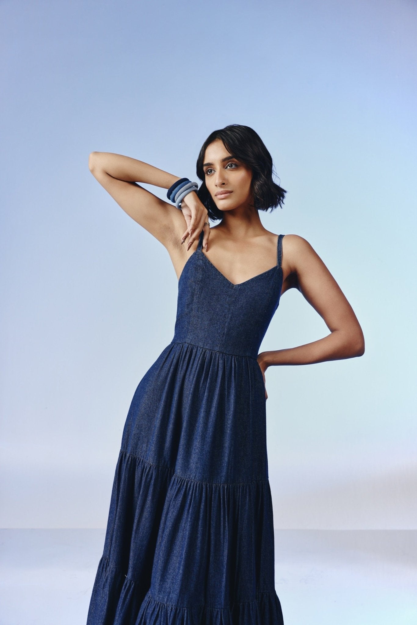 Seraphina Denim Maxi Dress quietBold Seraphina Denim Maxi Dress quietBold