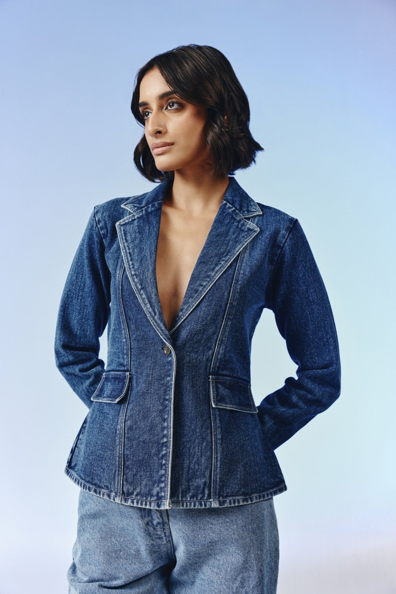 Spotlight Denim Top - quietBold