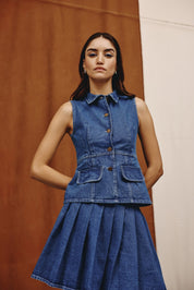 Sway Denim Skirt - quietBold