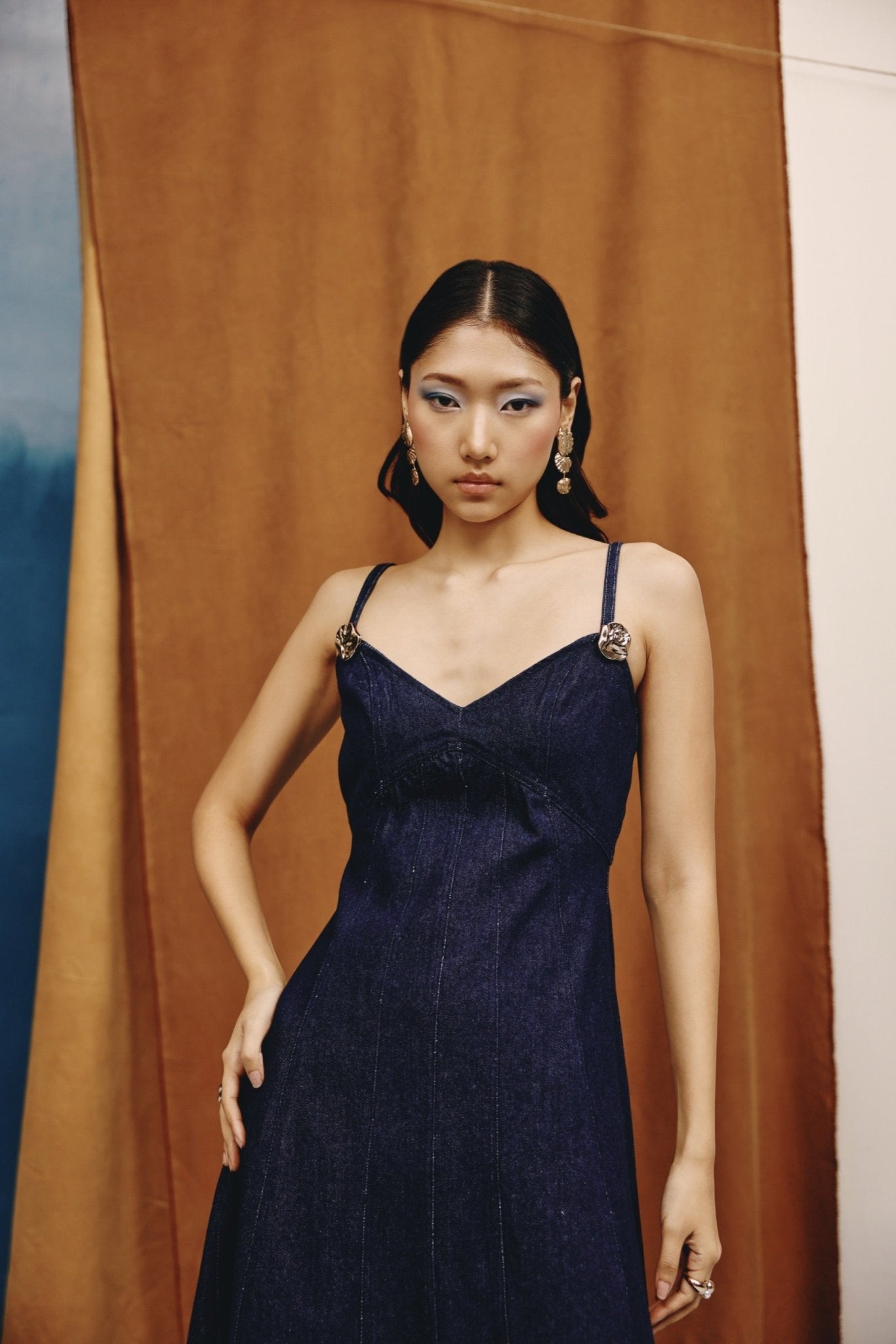 Vogue Denim Midi Dress - quietBold