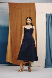 Vogue Denim Midi Dress - quietBold